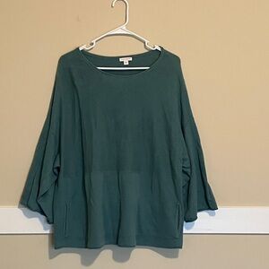 purejill Cotton and Cashmere Blend Sweater